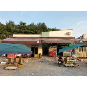 Mái xếp Phương Nam đã thi công bàn giao mái hiên di động tại KP5 Hội Nghĩa Tân Uyên Bình Dương 