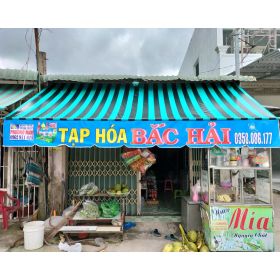 Mái hiên tay quay, mái che giá rẻ tại Tân Uyên Bình Dương