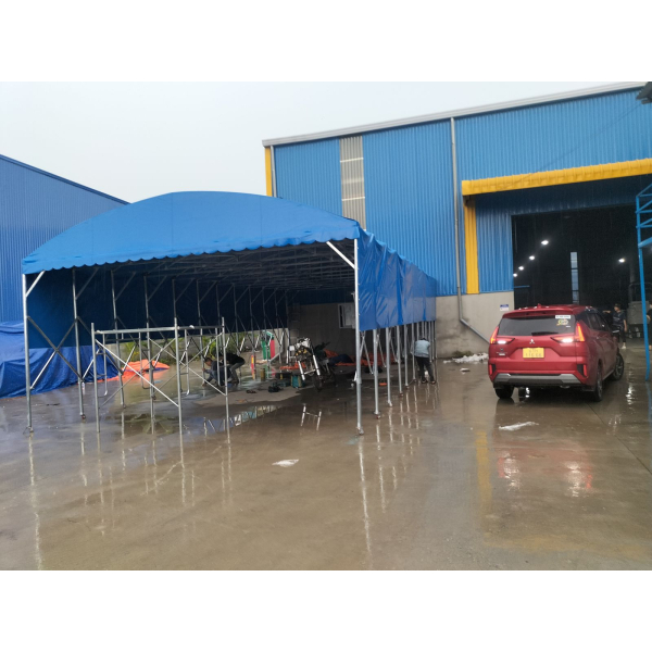 Mái xếp Phương Nam đã thi công bàn giao mái vòm che kho di động cho công ty tại đường 55 phường Tân Phú TP Thủ Đức HCM