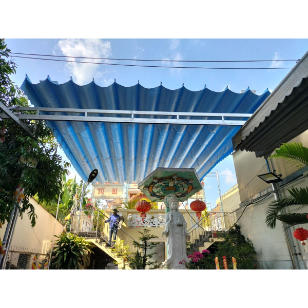 Mái xếp Phương Nam đã thi công bàn giao mái xếp lượn sóng tại Đông Hoà Dĩ An Bình Dương