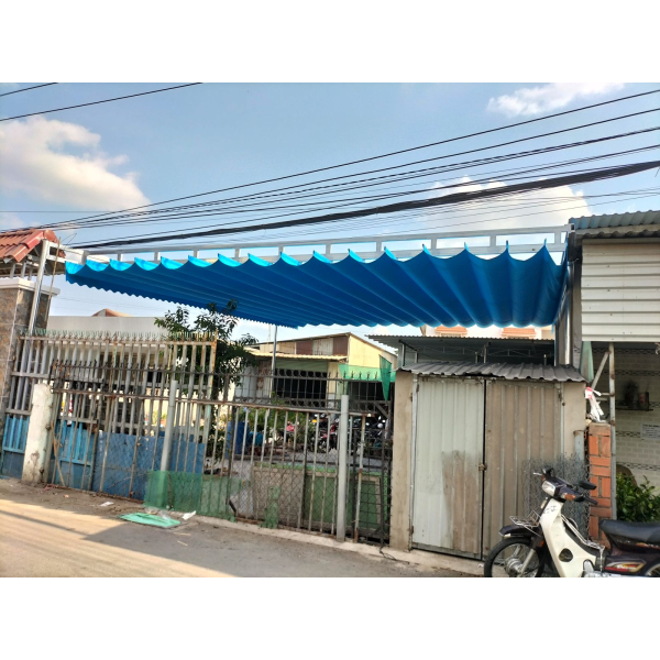 Mái xếp Phương Nam đã thi công bàn giao mái xếp lượn sóng tại Tân Bình Dĩ An Bình Dương 