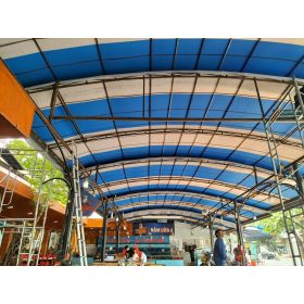 Mái xếp Phương Nam đã thi công bàn giao mái vòm di động tại Dĩ An Bình Dương