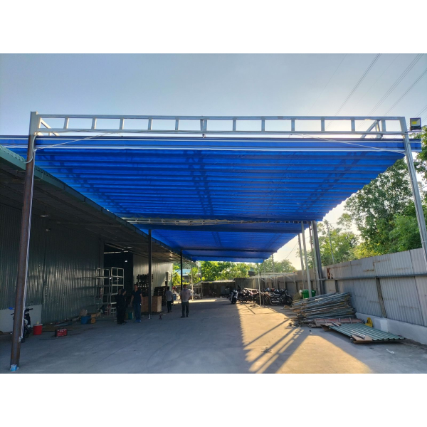 Mái xếp Phương Nam đã thi công bàn giao mái xếp lượn sóng cho cty tại Tp Tân uyên Bình Dương