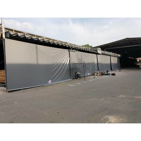 Mái xếp Phương Nam đã thi công bàn giao mái thả di động cho xưởng gia công CTy Gổ Tân Thành Đạt tại Tân Phước Khánh Tân Uyên Bình Dương