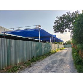 Mái xếp Phương Nam đã thi công bàn giao mái xếp di động che sân kho tại  ấp 3 hội nghĩa tân uyên bình dương