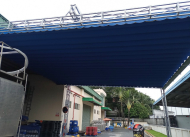 Thi công lắp đặt mái xếp lượn sóng, mái che di động tại Bình Dương giá tốt nhất