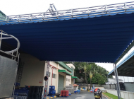 Thi công lắp đặt mái xếp lượn sóng, mái che di động tại Bình Dương giá tốt nhất