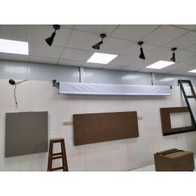 Mái xếp Phương Nam đã thi công bàn giao giá rẻ mái thả cuốn moto cho công ty gỗ tại KCN Nam Tân Uyên mở rộng TP Tân Uyên Bình Dương