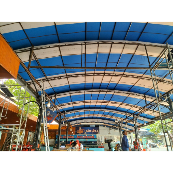 Mái xếp Phương Nam đã thi công bàn giao mái vòm di động tại Dĩ An Bình Dương