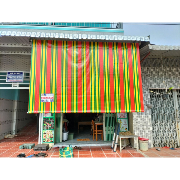 Mái xếp Phương Nam đã thi công bàn giao mái thả che nắng tại Đất Quốc Bắc Tân Uyên Bình Dương